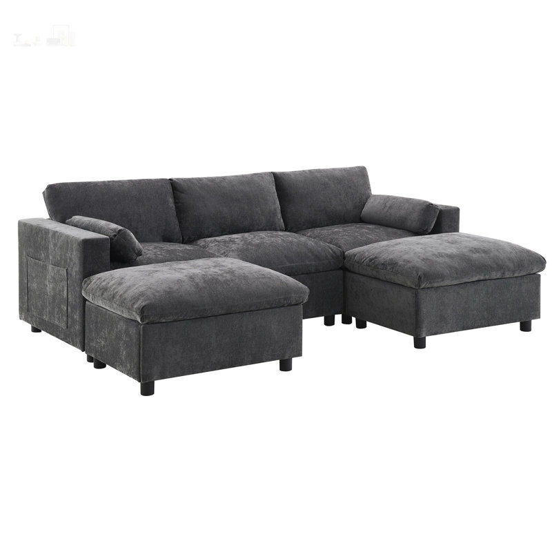 Canapé modulaire 86,5 po Chenille