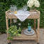 Provence Rattan Bar Cart - Whitewash/Light Brown