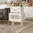 Modern Robot-Style End Table With 360-Degree Rotating Head | High-Quality MDF Construction & Transparent Vertical Stripe Glass Doors | Compact Storage & Contemporary Design For Small Spaces