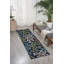 Tapis bleu botanique Janyce-1335824929