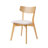 Henlin 5-Piece Rubberwood Dining Table Set With Upholstered Chairs-118761404