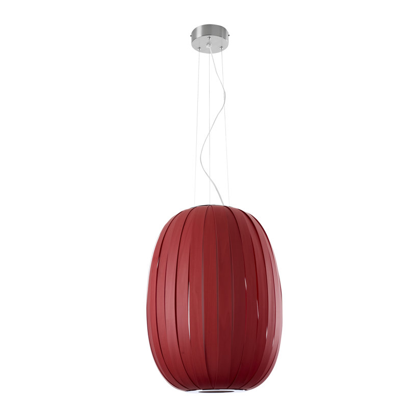 Pod 1 - Light Pendant, 24" H x 20.8" W x 20.8" D, E26 Base, Red