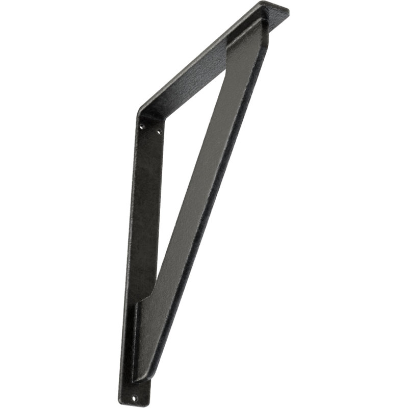Support traditionnel en fer forgé, Étain antique, H 10 po x l 1,5 po x P 7,5 po