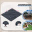 12"X12" Plastic Waterproof Interlocking Deck Tiles For Patio-111838305