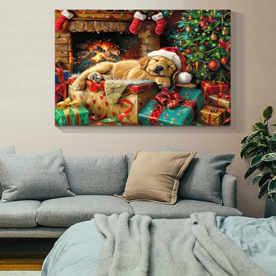 Arbre de Noël, art mural sur toile