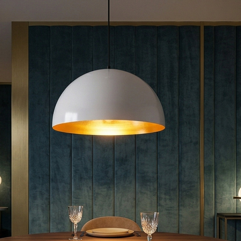 Aurelius 1-Light Adjustable Single Dome Pendant