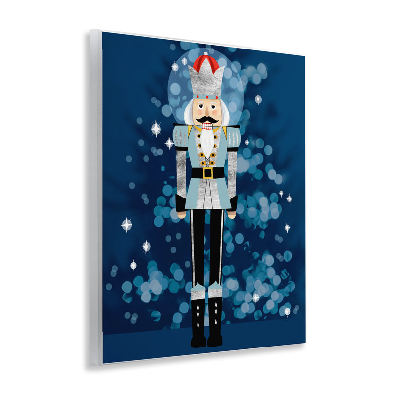 Art mural bleu, "Casse-noisette" par Grace Popp