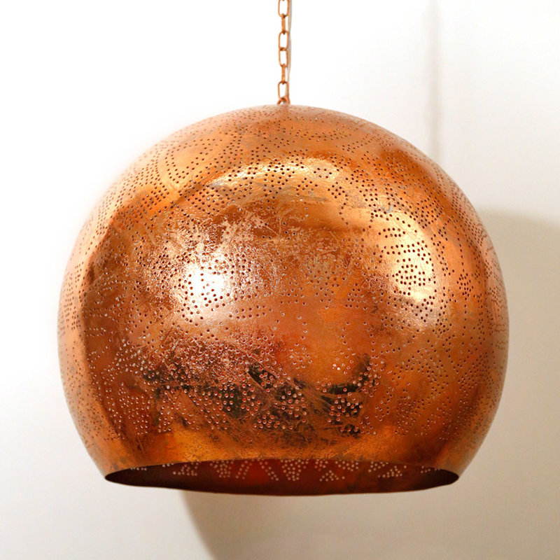 Cerda 1 - Light Dome Pendant, Copper