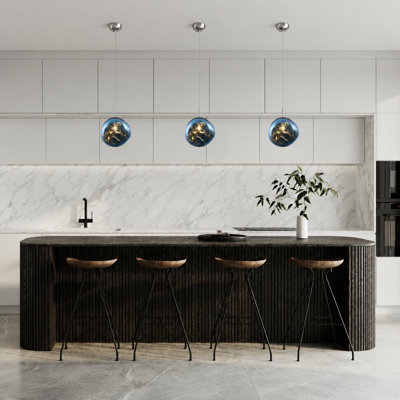 Rodman 1-Light Chrome Single Pendant With An Acrylic Shade