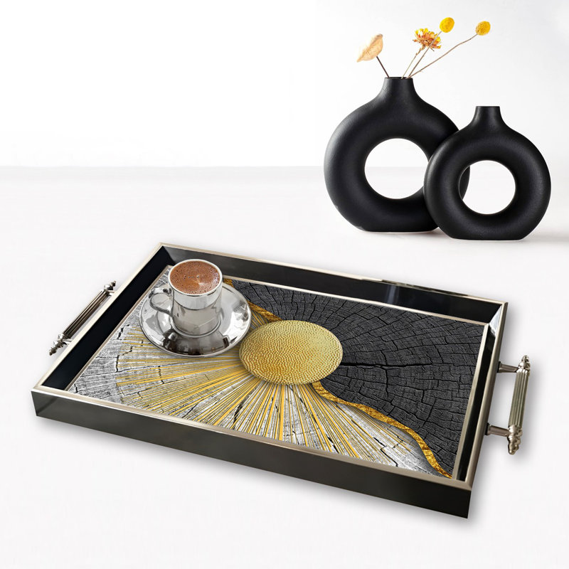 Elegant Glass Tray, 19.7 x 11.4 x 1.4 inches | 100% Durable Glass Construction | Easy to Clean with Damp Cloth | Ideal for Serving, Decorative Display, and Organizing | Stylish Addition to Home Décor