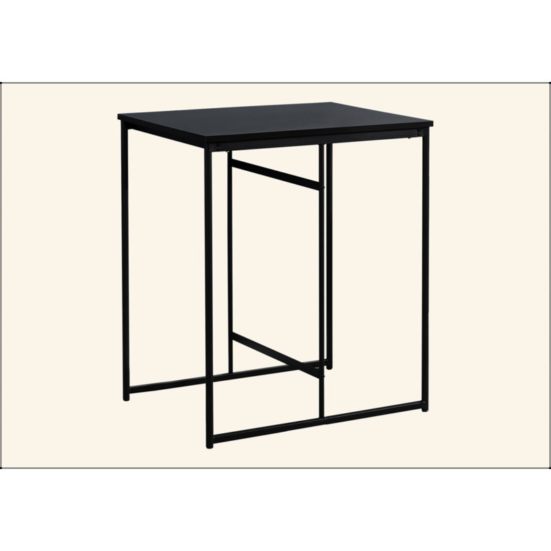 Dining Table, 32" Rectangular, Counter Height, Small, Laminate Top, Kitchen, Contemporary, Modern, Black, Black