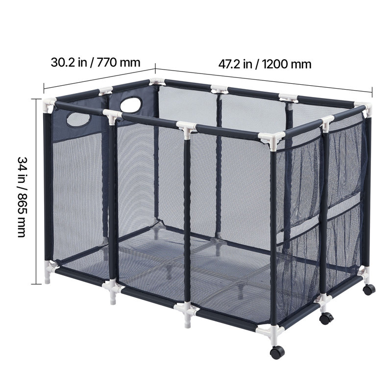 VEVOR Fabric and Plastic Box, 86.4cm H x 119.9cm W x 76.7cm D