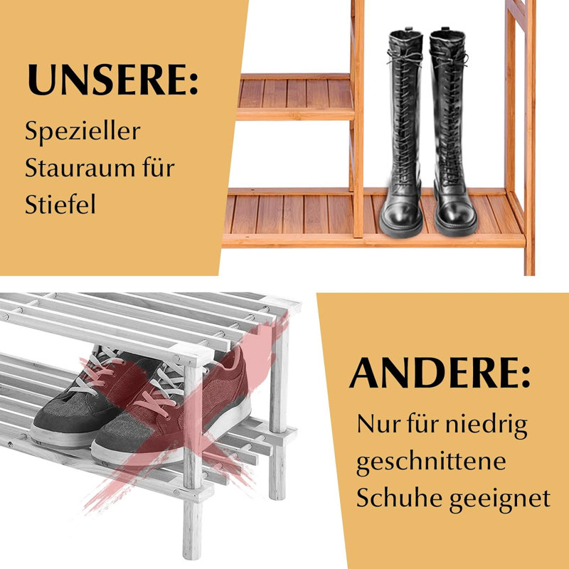 14 Pair Shoe Rack