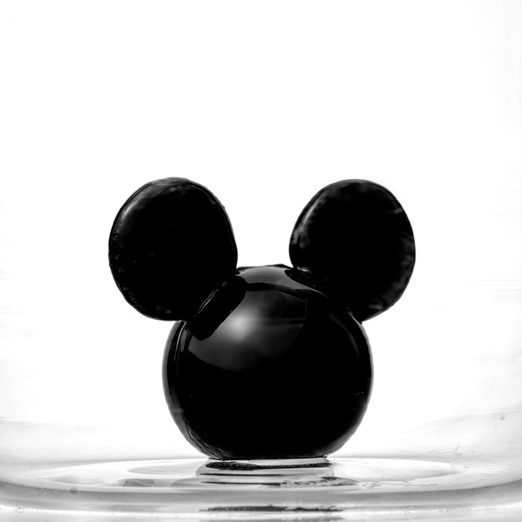 Disney Mickey & Minnie Love Halftone Hearts Stemless Wine Glass