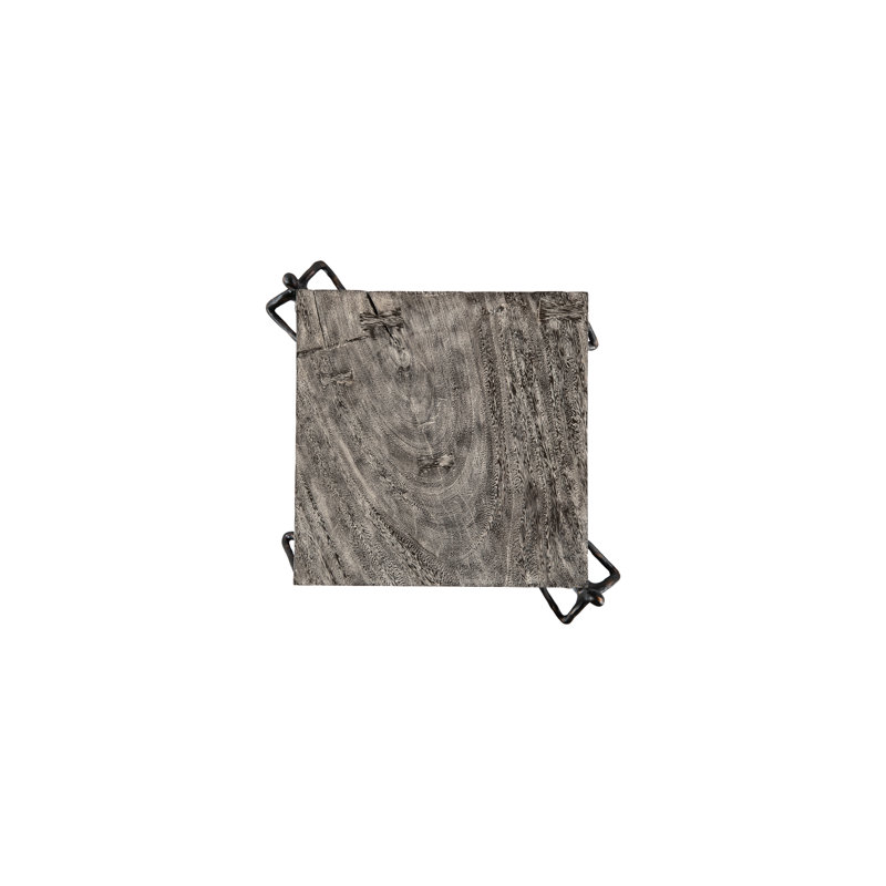 Atlas Figurine/4 Legs End Table