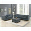 Repose-pieds, salon gris anthracite chenille cocktail 37 x 37 x 18 | Structure en bois | Brun clair option brun-514941863