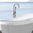 Hand Shower Paired With Freestanding Bathtub Faucet - Look Strong Build
