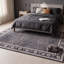 Tapis Jasmine2 moderne à l'aquarelle abstraite grise et noire, lavable à la machine, antidérapant, à poils courts, pour l'intérieur et l'extérieur, adapté aux animaux domestiques, idéal pour le salon, la chambre, la salle à manger, l'entrée, le corridor ou le bureau.-1015876073