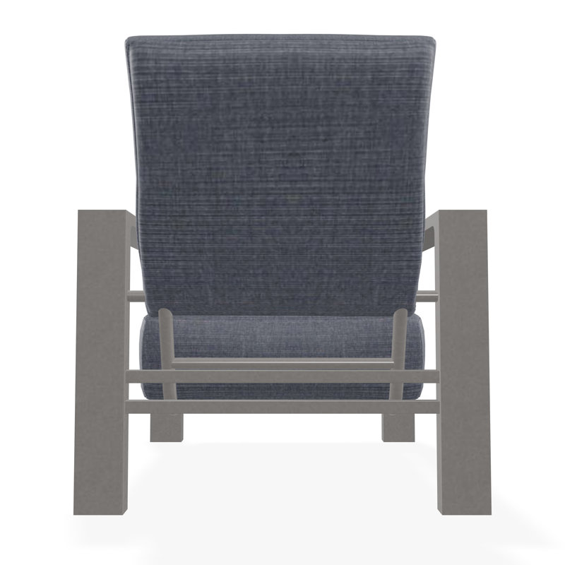 Larssen Outdoor Lounge Chair, Proven Denim, Warm Gray