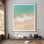 Très grande impression d'art mural sur la plage côtière - vagues de l'océan et décor de bord de mer bord de mer pour le salon ou la chambre à coucher, assemblage de cadre requis (assemblage de cadre requis)