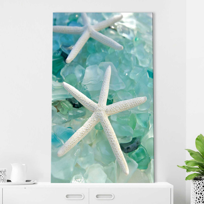 Seaglass 1 by - Peinture, Toile tendue, H 30 po x l 18 po x P 1 po, Sans cadre