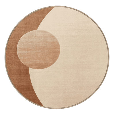 Tapis beige lavable à la machine Bemott