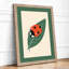 Ladybird on Leaf Botanical - Framed Print-1797786120-1797786123