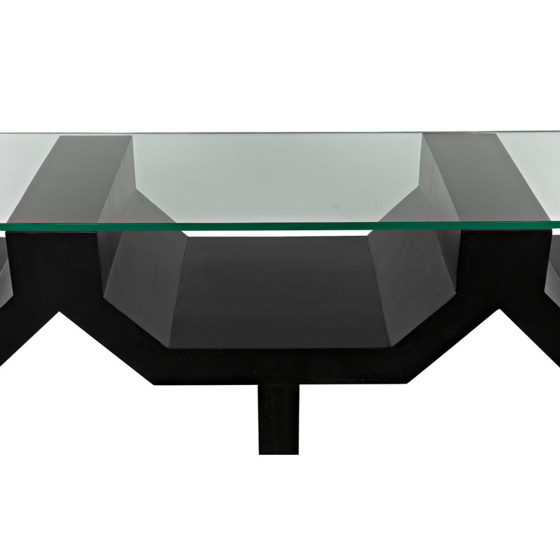 Ando 75'' W Glass Console Table