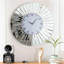 Horloge murale décorative à chiffres romains en miroir