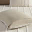 Housse de couette 100% coton 3 pièces avec rayures taupe et blanches