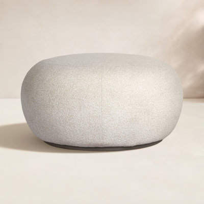 Emme 35" Boucle Patio Ottoman