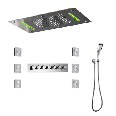 Système de douche multifonctionnel en laiton Fontana Reno (FS6121BS)