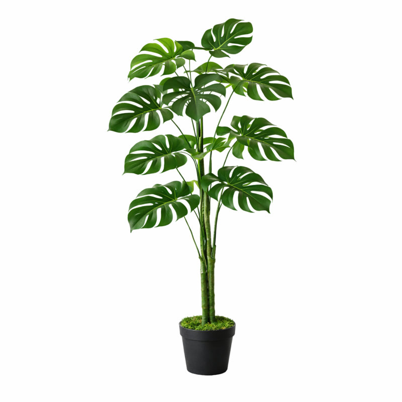 Faux Plant in Pot Liner, 120cm H x 70cm W x 70cm D