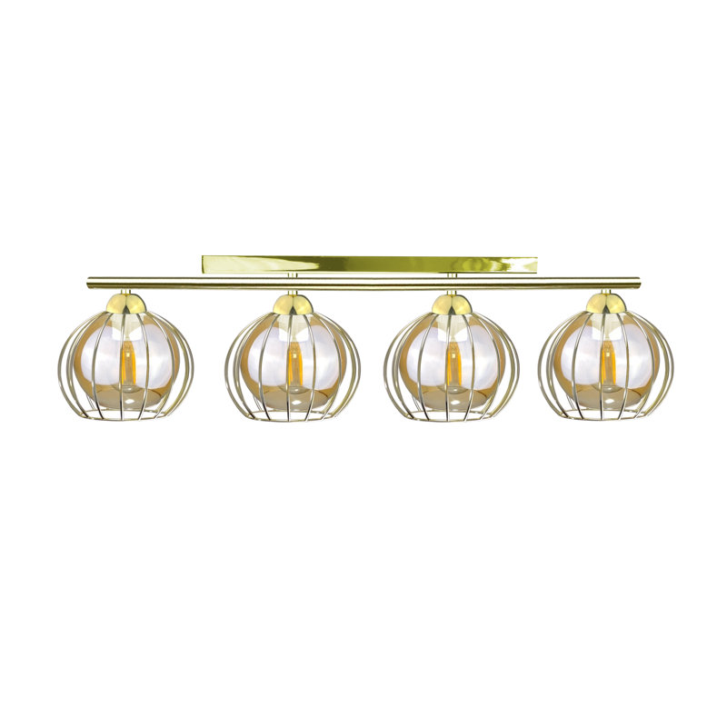 Alashia Flush Mount, Honey, Gold