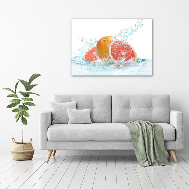 Grapefruit - No Frame Print on Canvas