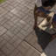 Pavé en caoutchouc brique d'extérieur 16 po x 16 po Tierra Verde, brun, paquet de 4