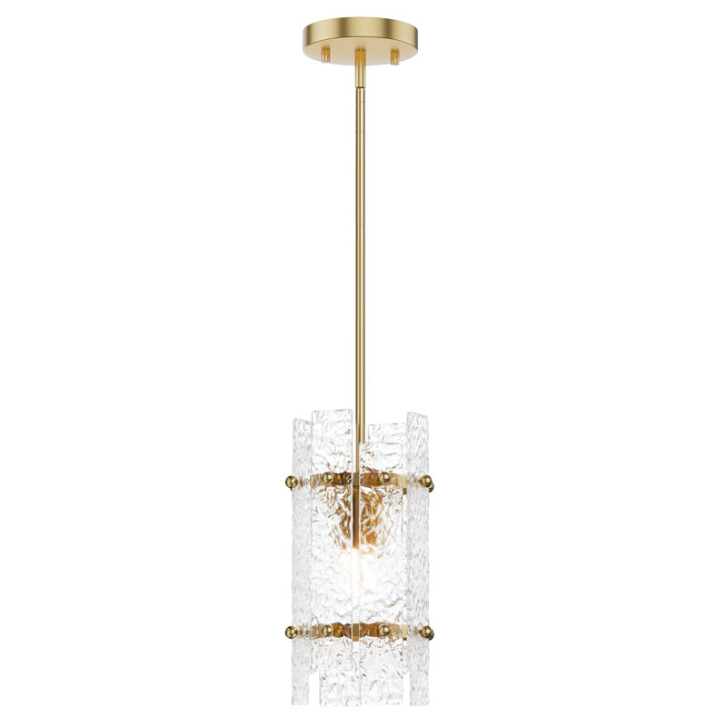 Adjustable Gold Crystal Pendant Light, Chandelier Fixture, 1