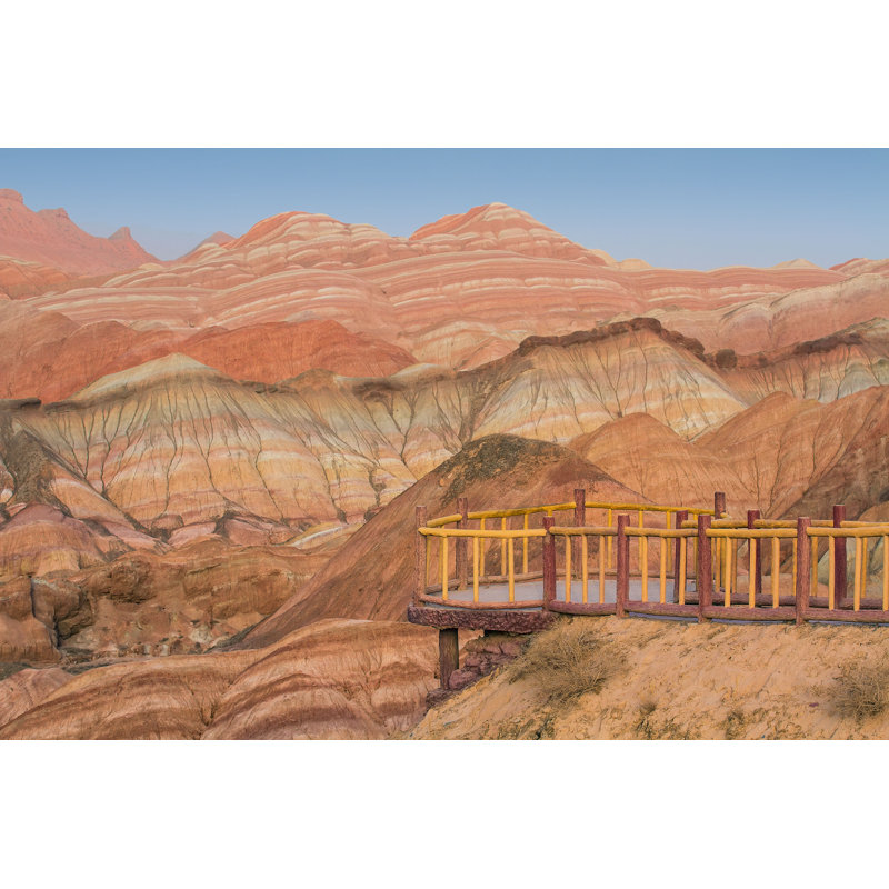«The Rainbow Mountains» par Biggabig - Photographie sur toile tendue, L 12 po x H 8 po
