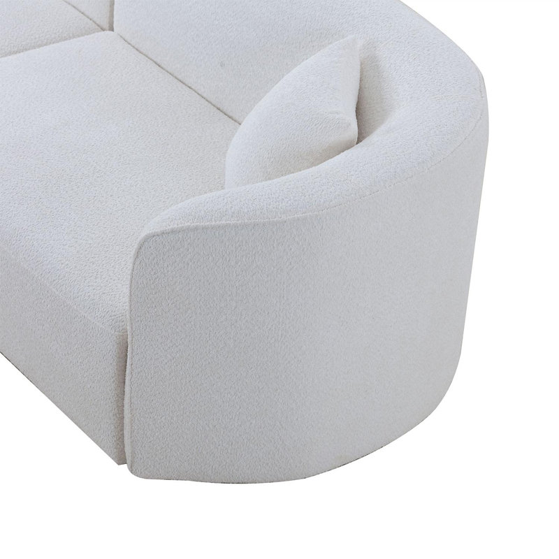 Ensemble de 2 pièces de canapé de style moderne avec canapé rembourré et méridienne, canapé modulaire faisant face à la droite, canapé Boucle