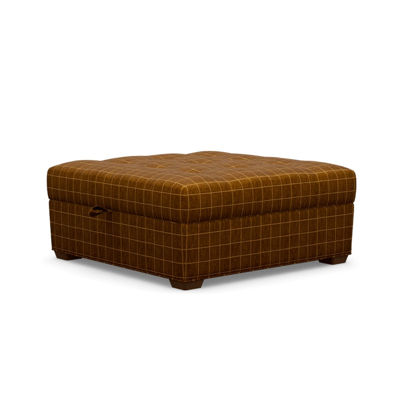 Baxter Square Ottoman, Walnut, Block 654266