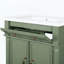 Meuble-lavabo Mid-Century avec base colonne romaine, vert-1243838191