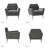 Thaddeus Velvet Upholstered Accent Chair with Metal Base-1179655852