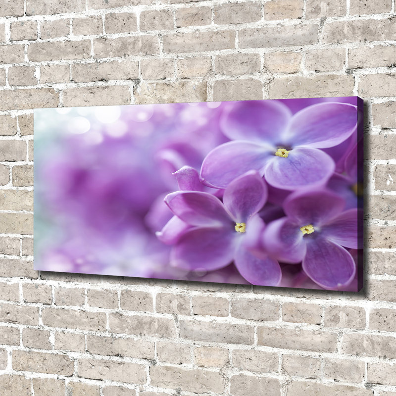 Lilac Flowers - Wrapped Canvas Print