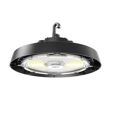 400-Watt Equivalent 11 in. Round LED High Bay Light 13500-22500 Lumens Adjustable CCT 120-277v