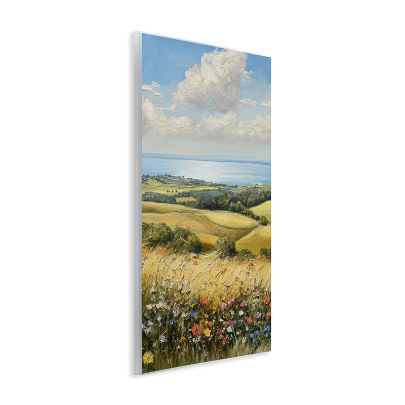Plaque murale In the Distance Hills, design par Petal Prints Design, H 15 po x l 10 po