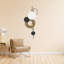 Décoration murale ronde en fer 39 po x 16 po