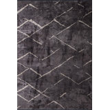 Rapture Gray Abstract Luxury Area Rug