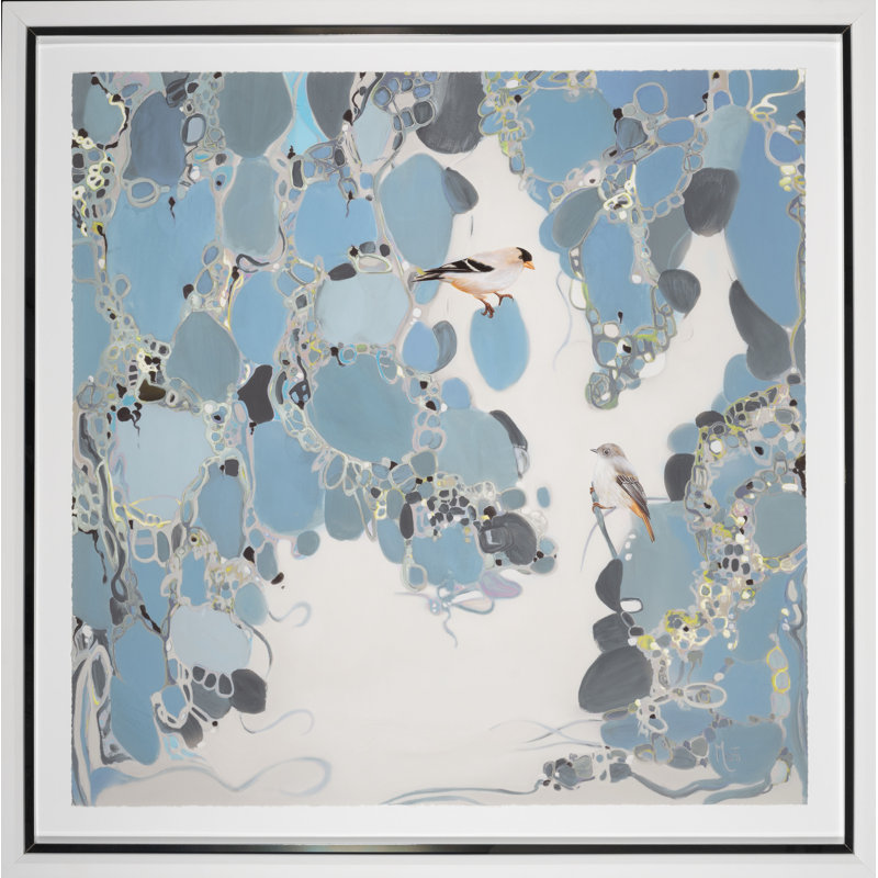 Enchanted Blue Garden Print by Marti Leroux, 45.5" H x 44.5" W x 2" D