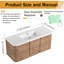 Ensemble de meuble-lavabo simple 48 po avec plateau en résine Warnor, ensemble de meuble-lavabo simple 48 po avec lavabo en résine-686796325-686796324
