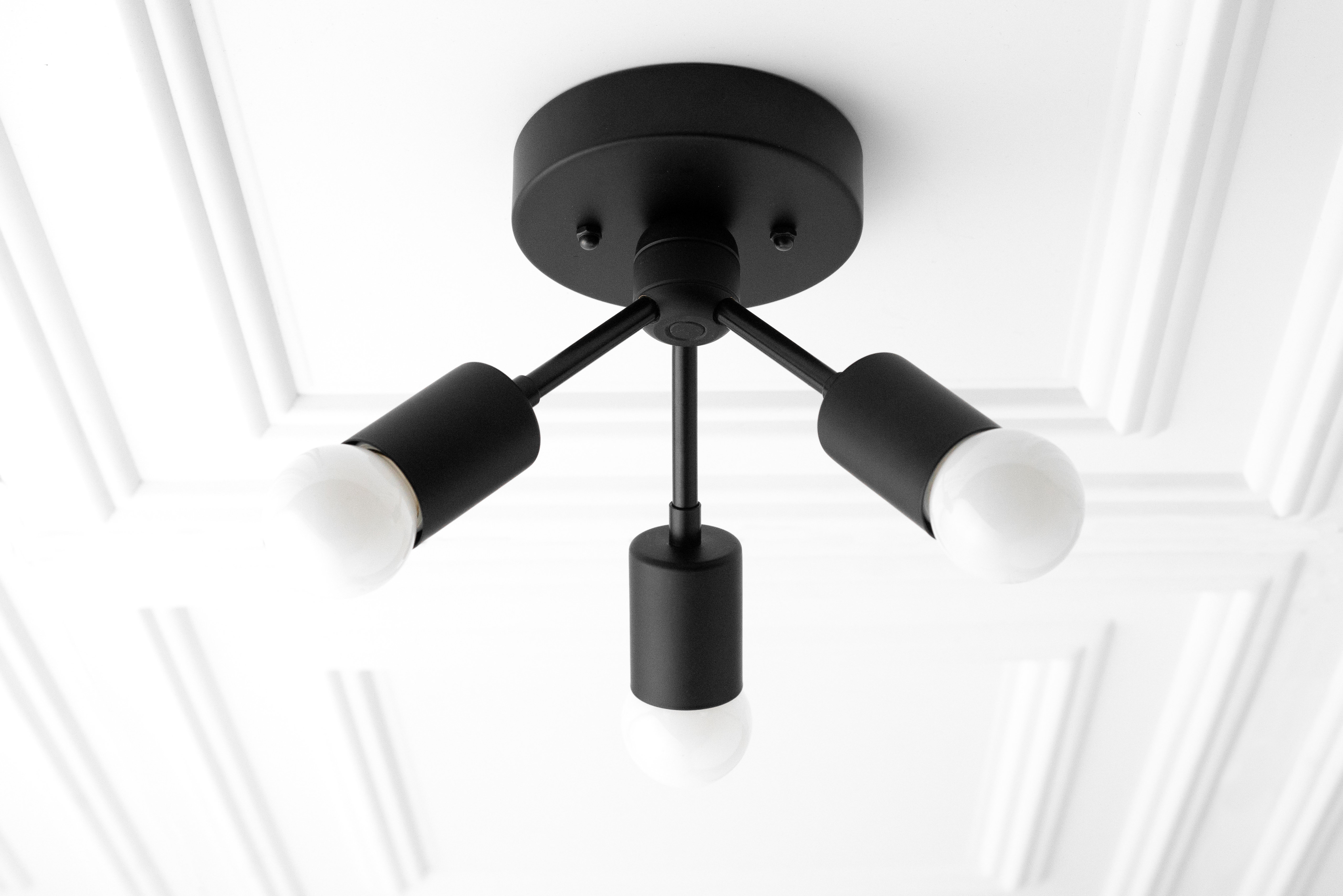 Ebern Designs Vancouver 3Light Minimalist SemiFlush Mount Ceiling